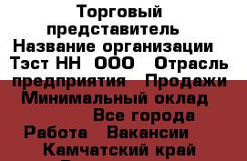 Торговый представитель › Название организации ­ Тэст-НН, ООО › Отрасль предприятия ­ Продажи › Минимальный оклад ­ 40 000 - Все города Работа » Вакансии   . Камчатский край,Вилючинск г.